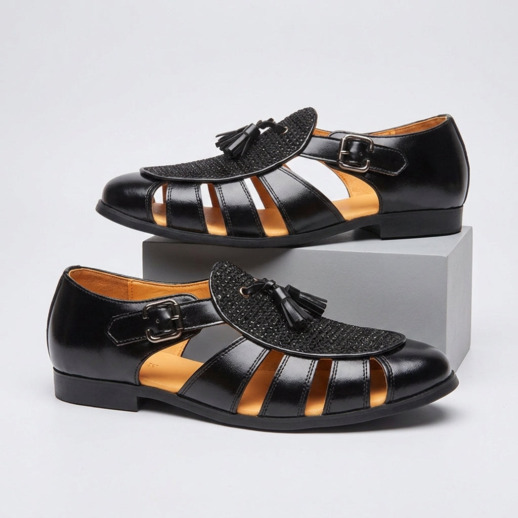 Andarson | Mocasines Tipo Fisherman Con Correa De Hebilla Y Detalle De Borla