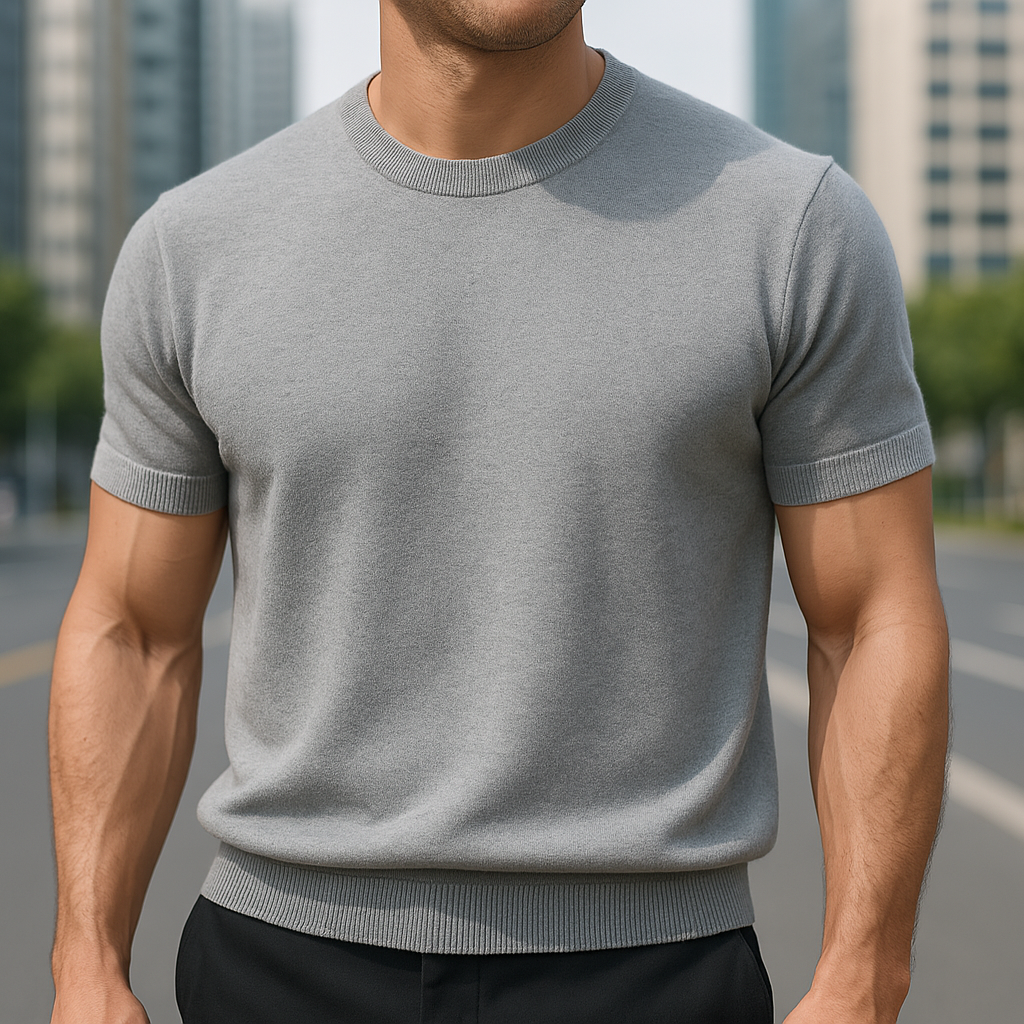 Pankov | Playera para Hombre Tejida Manga Corta