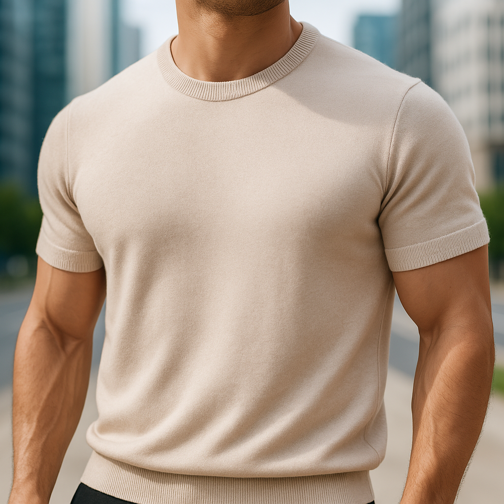 Pankov | Playera para Hombre Tejida Manga Corta