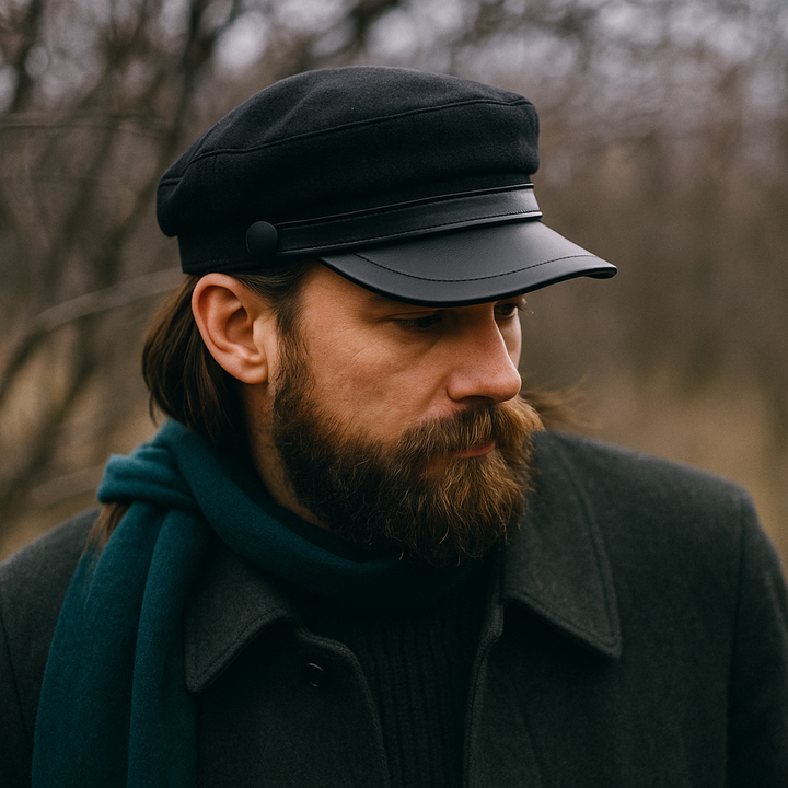 Zivko | Gorra Baker Boy Marrón con Visera Curvada
