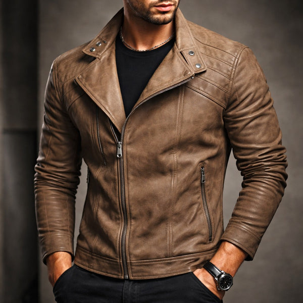 Jure | Chaqueta Biker Ajustada Con Cremallera