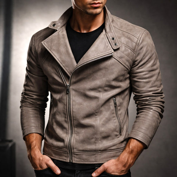 Jure | Chaqueta Biker Ajustada Con Cremallera