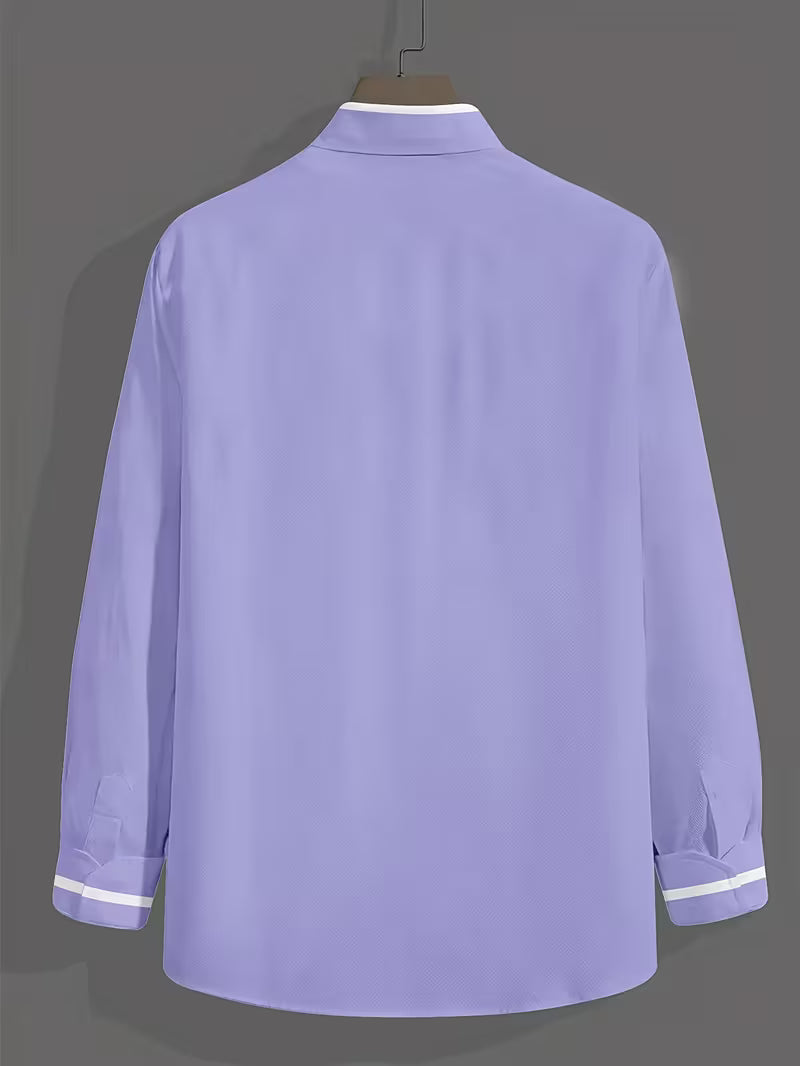 Askar |  Camisa De Manga Larga Con Cuello Grandad