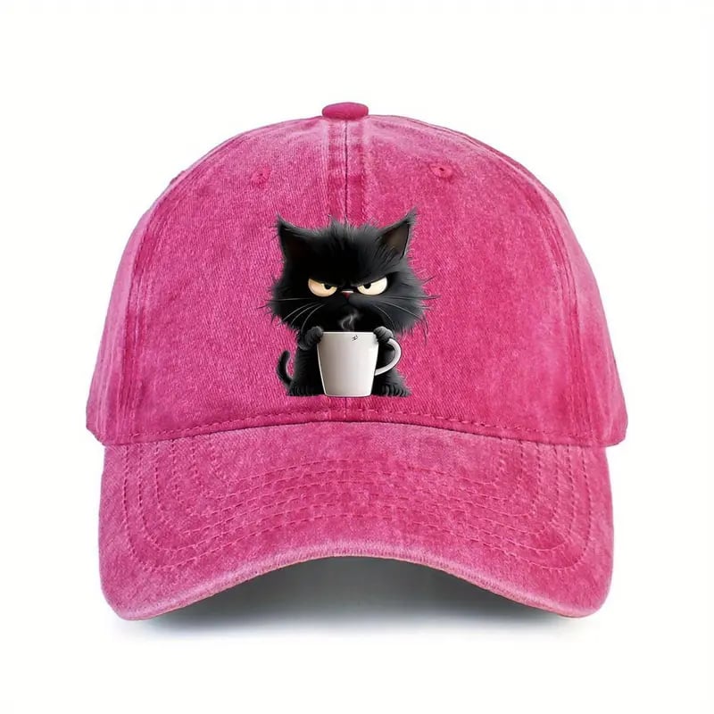 Malenia | Gorra Gato Estampado Vintage Algodón