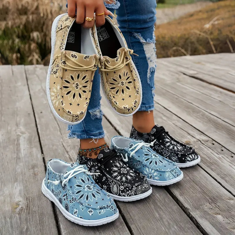 Isavella | Zapatos Casuales Con Estampado Floral