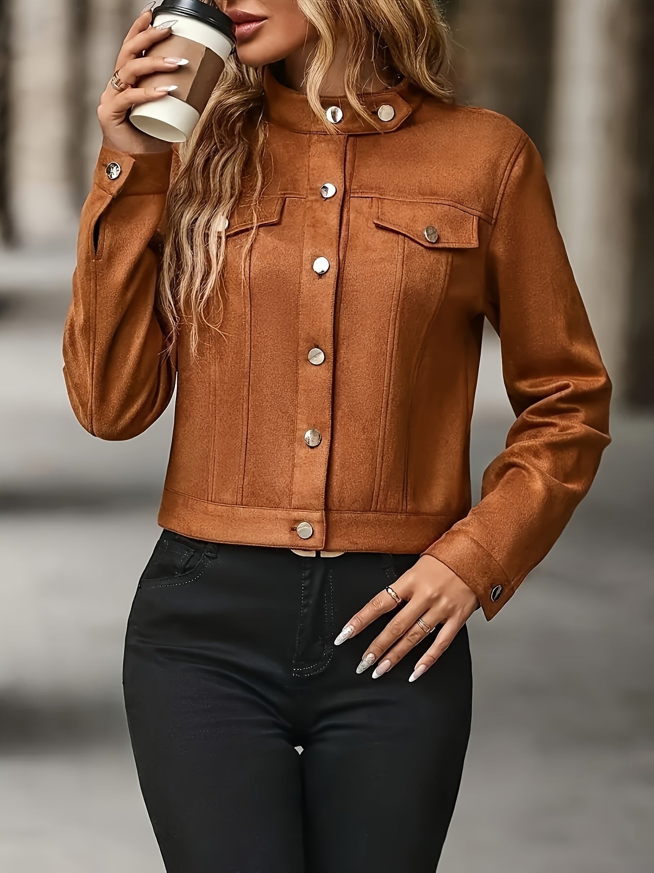 Slavica | Chaqueta Vintage De Manga Larga Con Botones