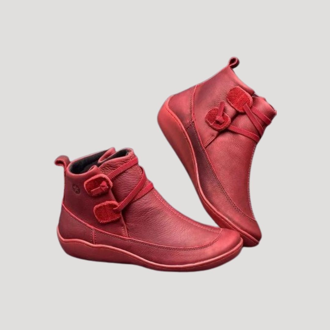 Romualdo | Botines con Hebilla y Punta Redonda