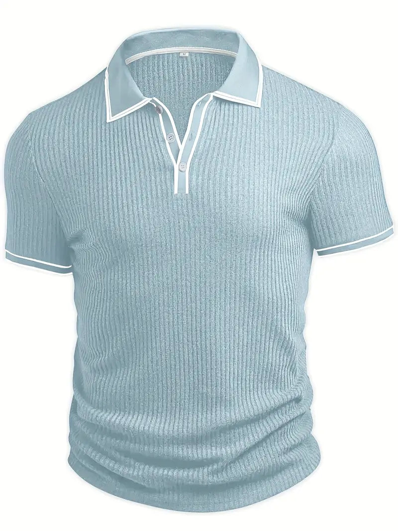 Orestis - Polo de Manga Corta Con Tejido Acanalado