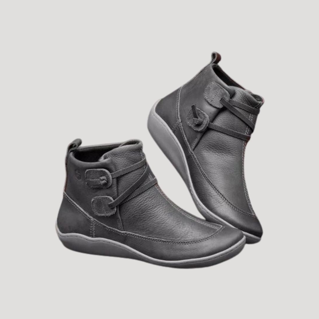 Romualdo | Botines con Hebilla y Punta Redonda