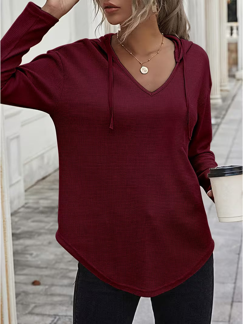 Heydi | Sudadera Con Capucha Manga Larga y Bajo Curvo