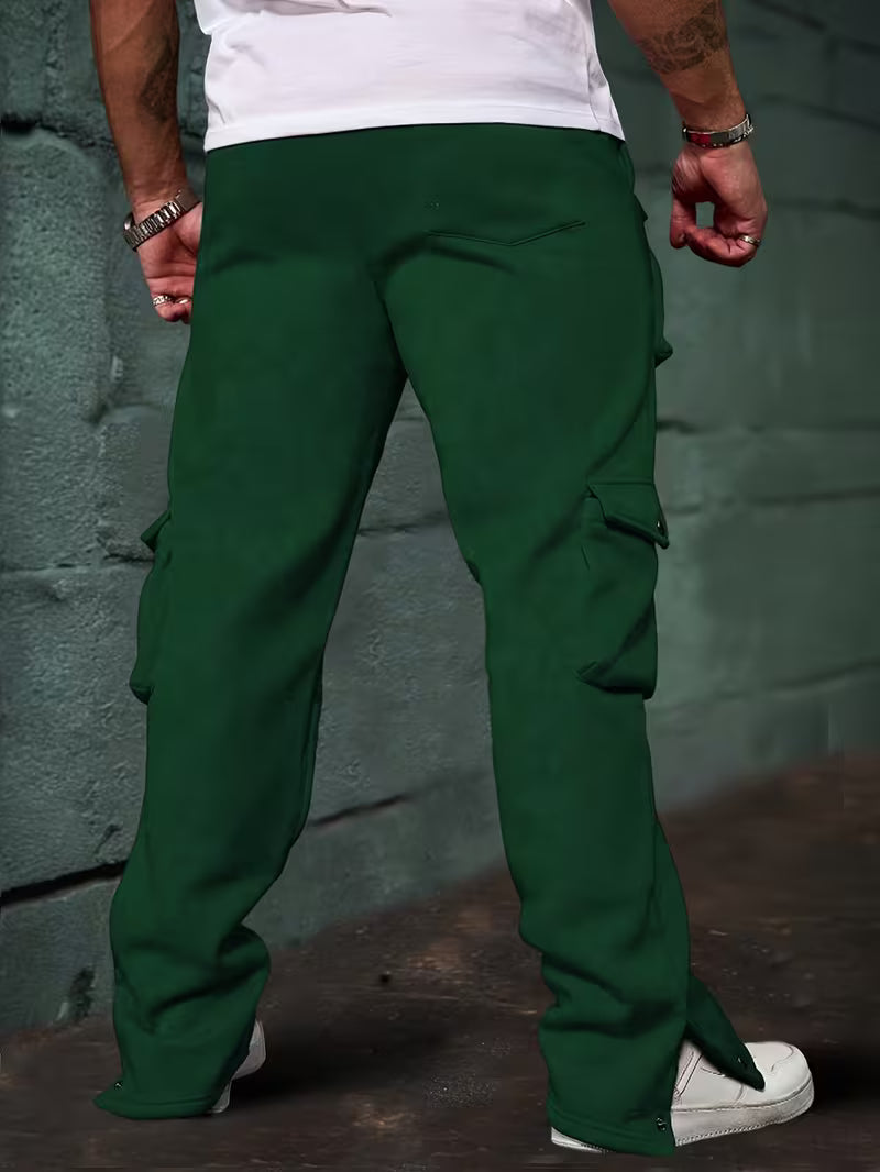 Deyan | Pantalones Cargo Con Cordón Y Múltiples Bolsillos