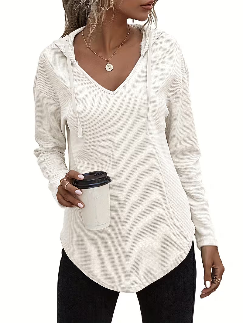 Heydi | Sudadera Con Capucha Manga Larga y Bajo Curvo