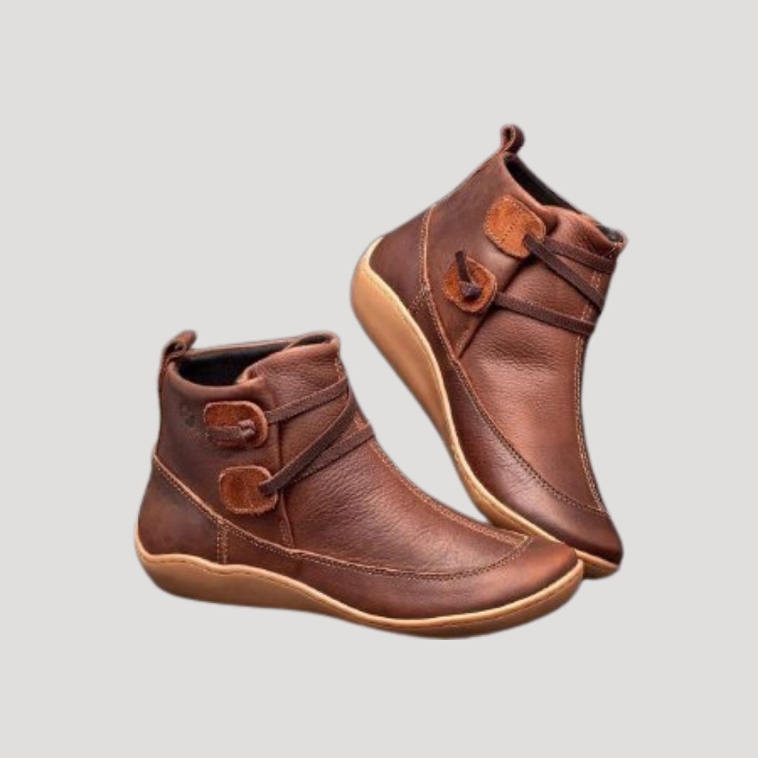 Romualdo | Botines con Hebilla y Punta Redonda