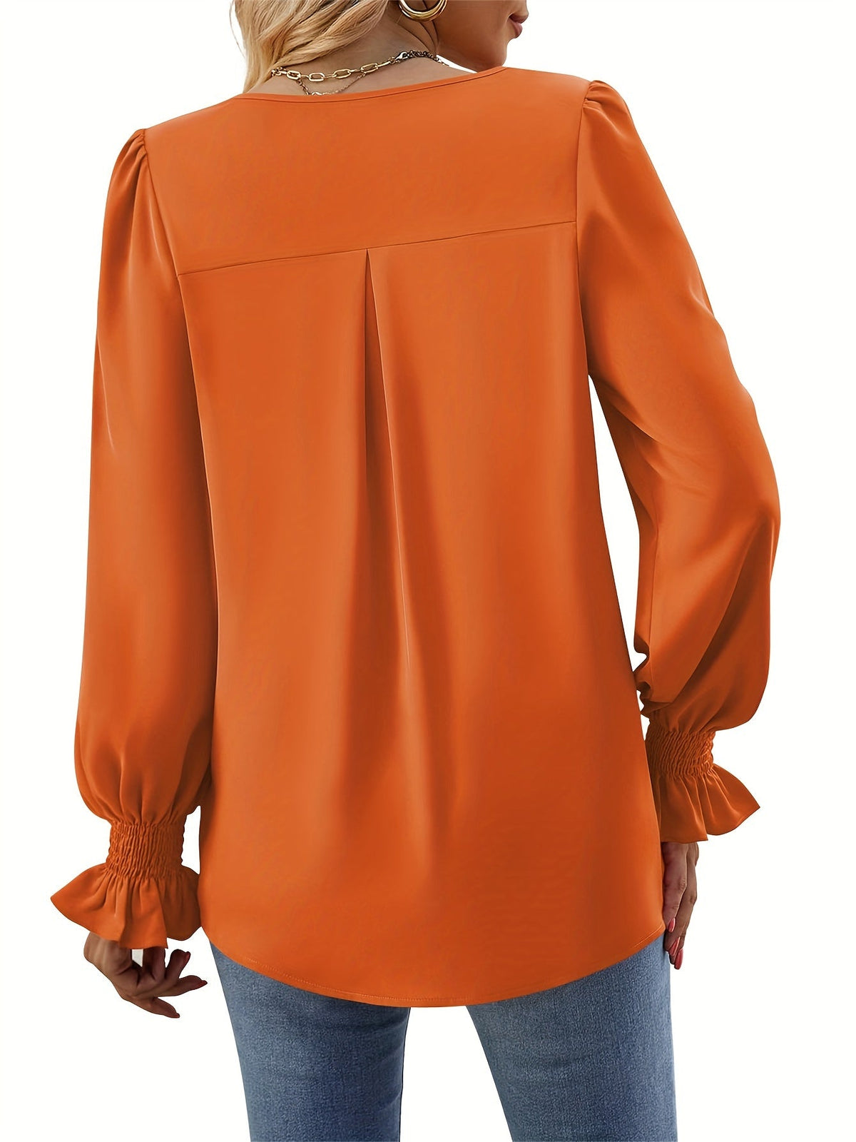 Quenisetta | Blusa de manga larga con volantes