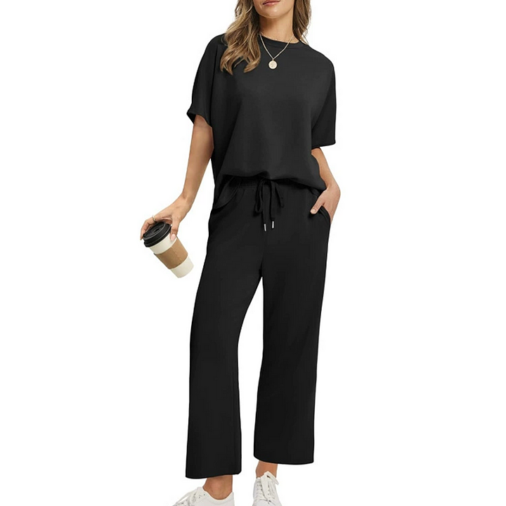 Shirona | Conjunto Dos Piezas Pierna Ancha Ajustable