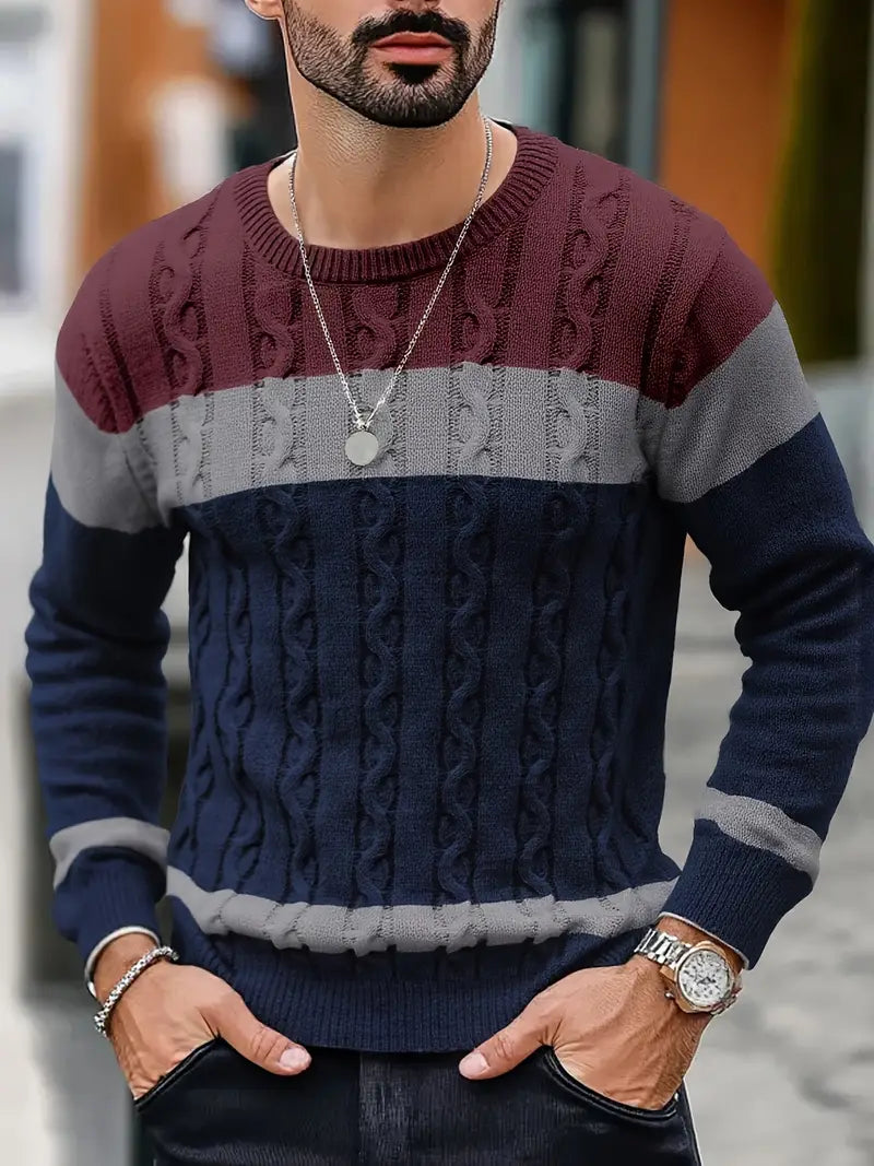 Watkins | Suéter De Punto Cuello Redondo Color Block