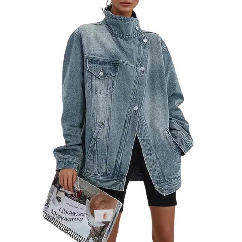 Estera - Chaqueta Vaquera Asimétrica
