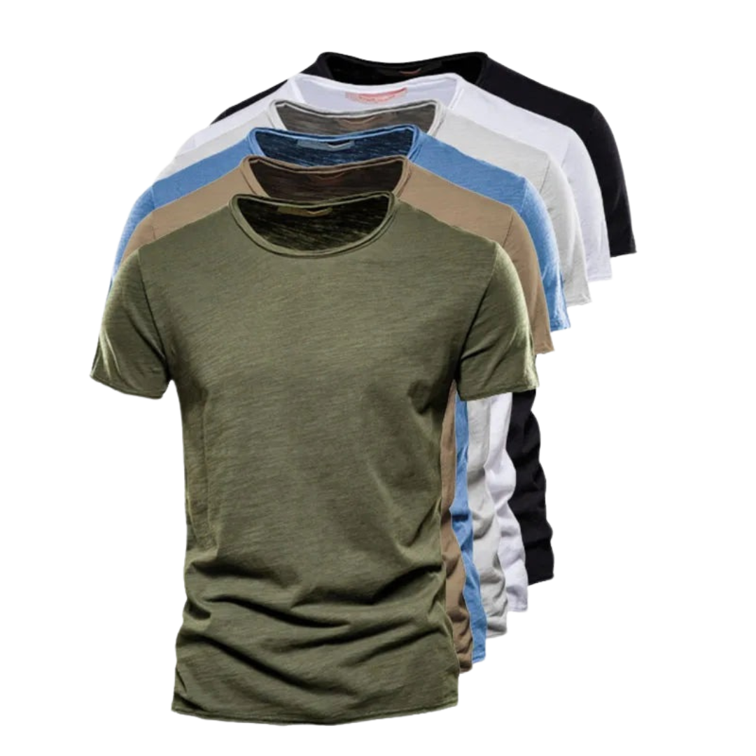 Jonatan | Camiseta Básica Manga Corta Cuello Redondo