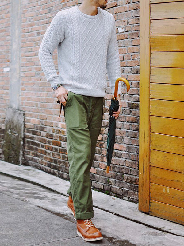 Matheos | Pantalones Cargo Rectos Estilo Utilitario