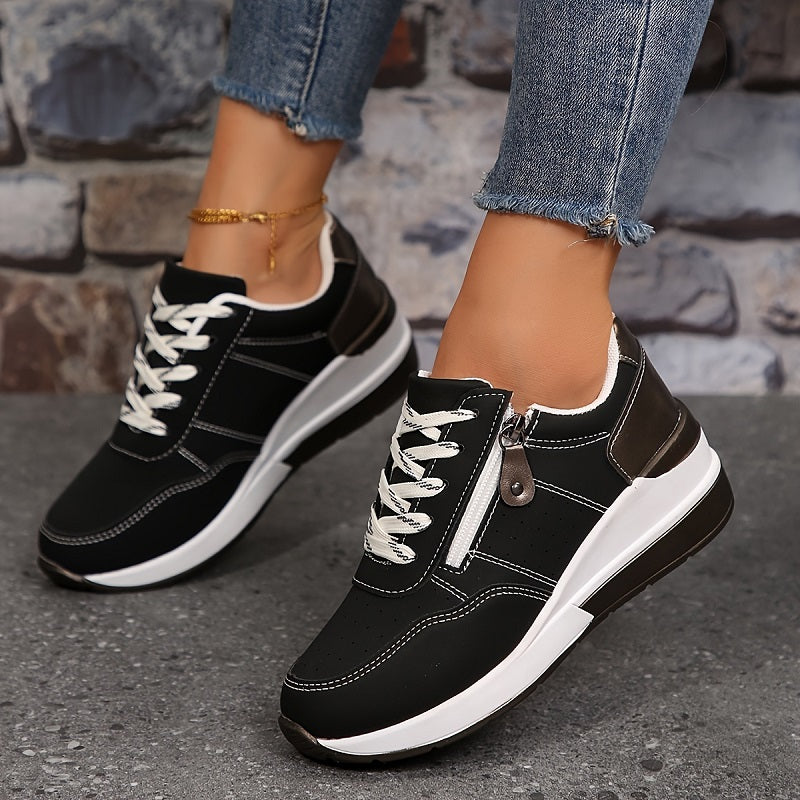 Rejean - Zapatillas Con Plataforma y Cordones