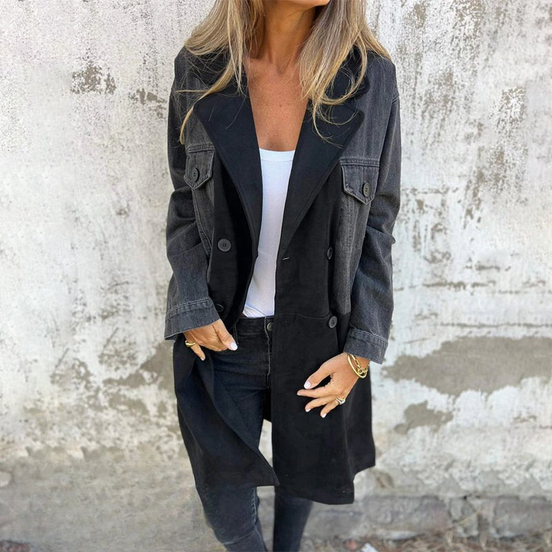 Mascha | Gabardina Midi Cruzada con Solapas
