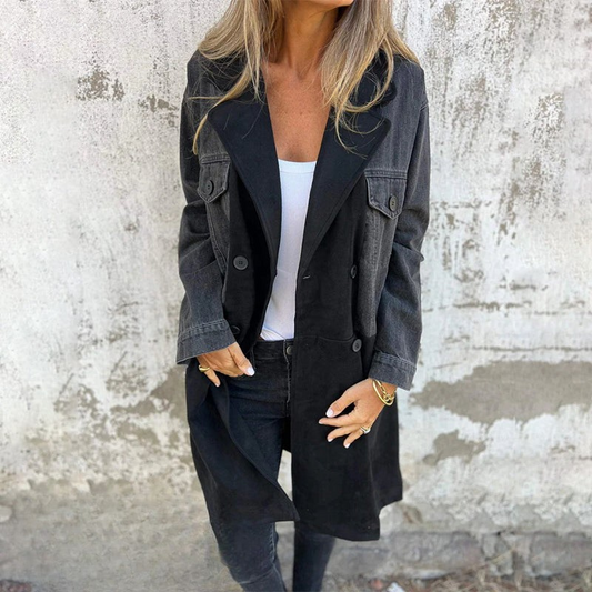 Mascha | Gabardina Midi Cruzada con Solapas