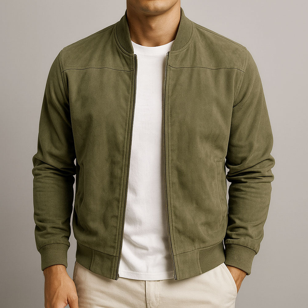 Laamin | Chaqueta Bomber Con Cuello Alto Y Cremallera