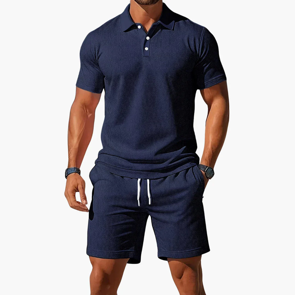 Chamikara | Conjunto De Polo Y Pantalones Cortos De Corte Entallado