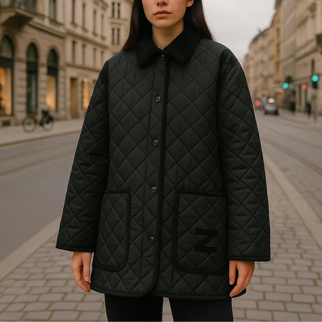 Elysoruta | Chaqueta acolchada de algodón con cuello de pana