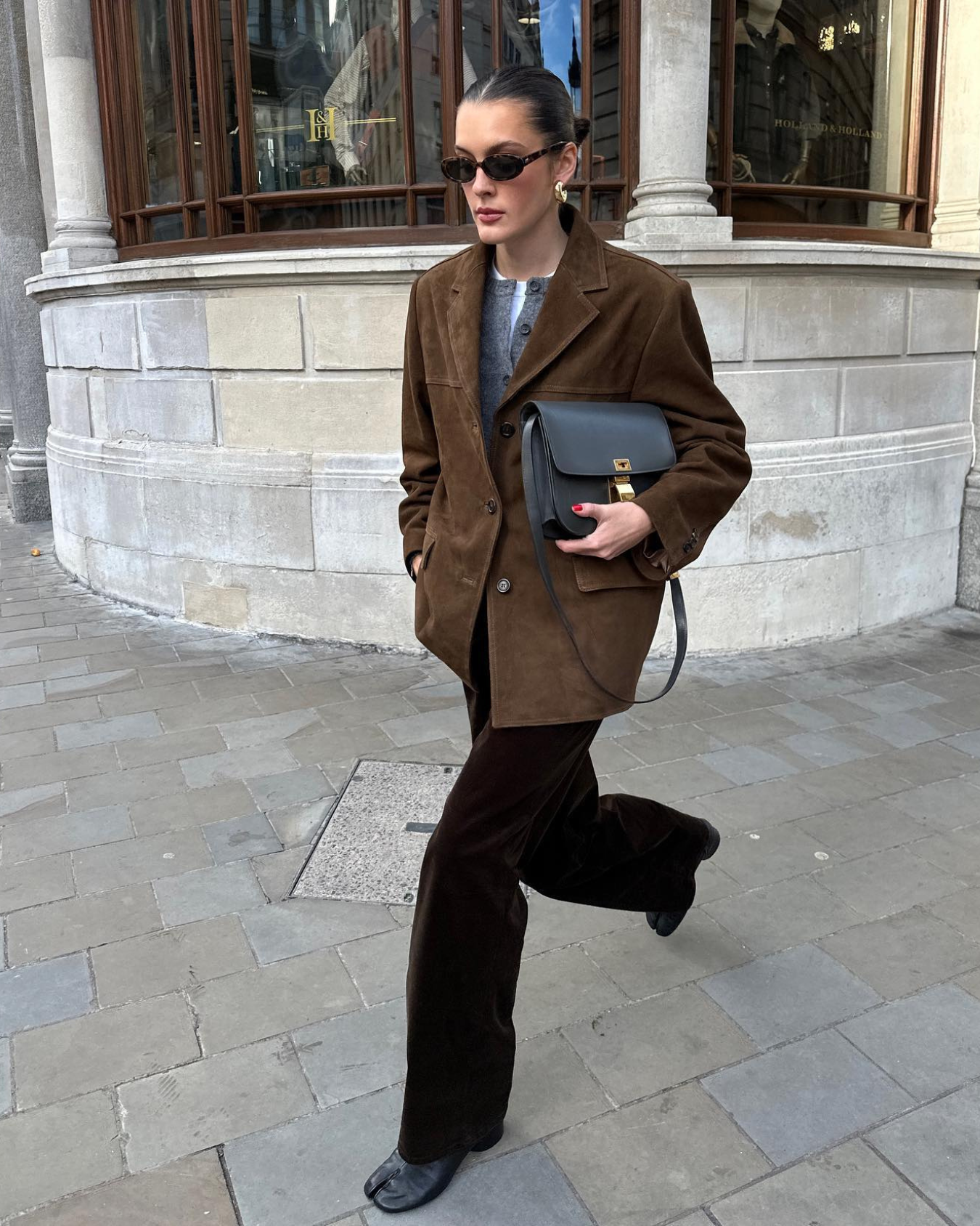 Eline | Chaqueta Con Acabado Estilo Ante y Solapas con Muesca