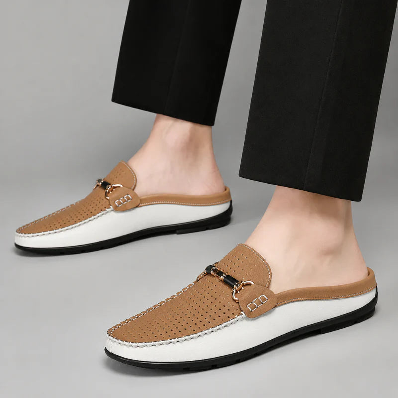 Yerson | Mules Sin Cordones Con Perforaciones