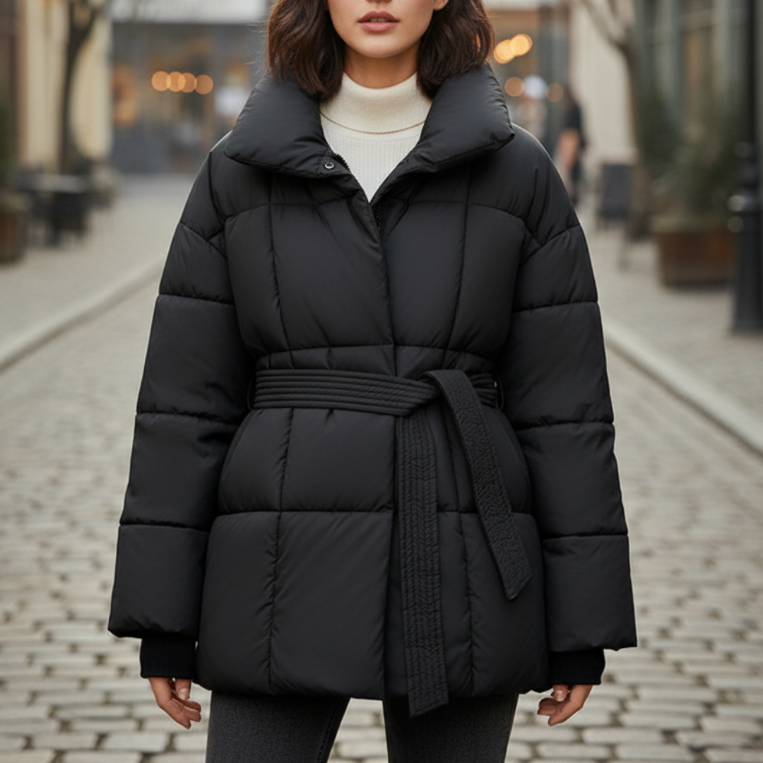 Helieluza | Chaqueta acolchada con cinturón
