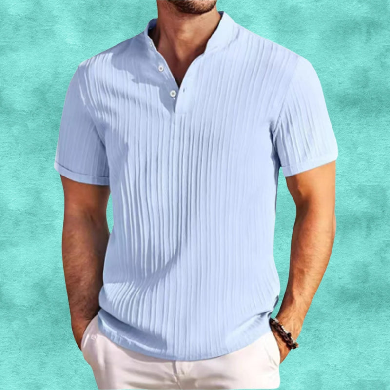 Tomasz | Camisa Acanalada de Manga Corta