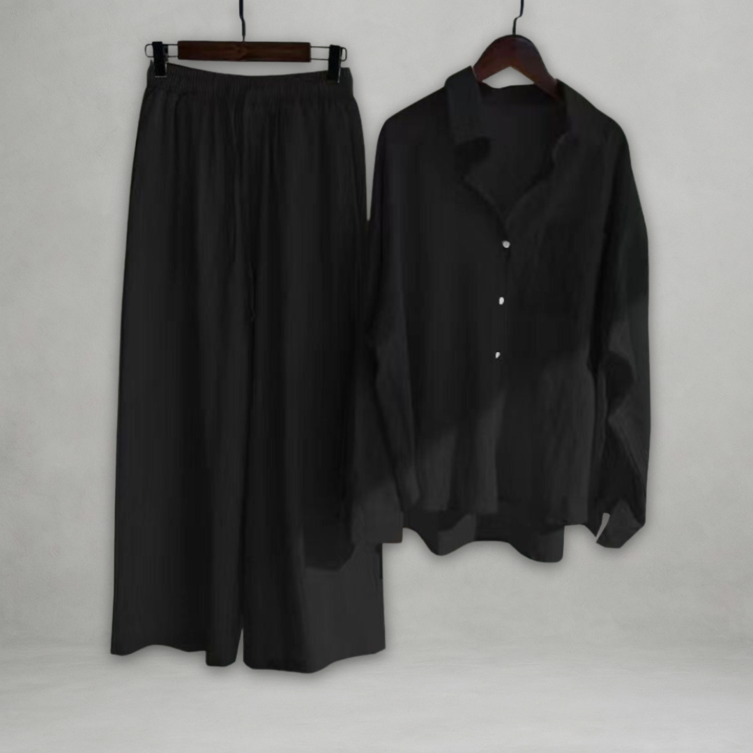 Ottavia | Conjunto de Dos Piezas Con Camisa Abotonada