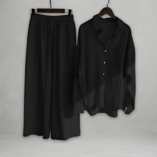 Ottavia | Conjunto de Dos Piezas Con Camisa Abotonada