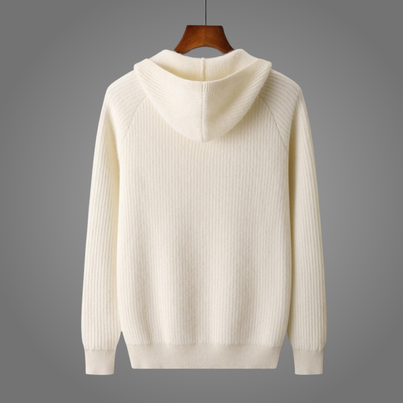 Romain | Sudadera Acanalada Con Cremallera y Capucha