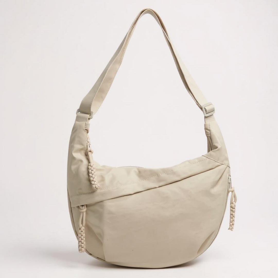 Soukaina | Bolso De Hombro Curvo Con Cremalleras