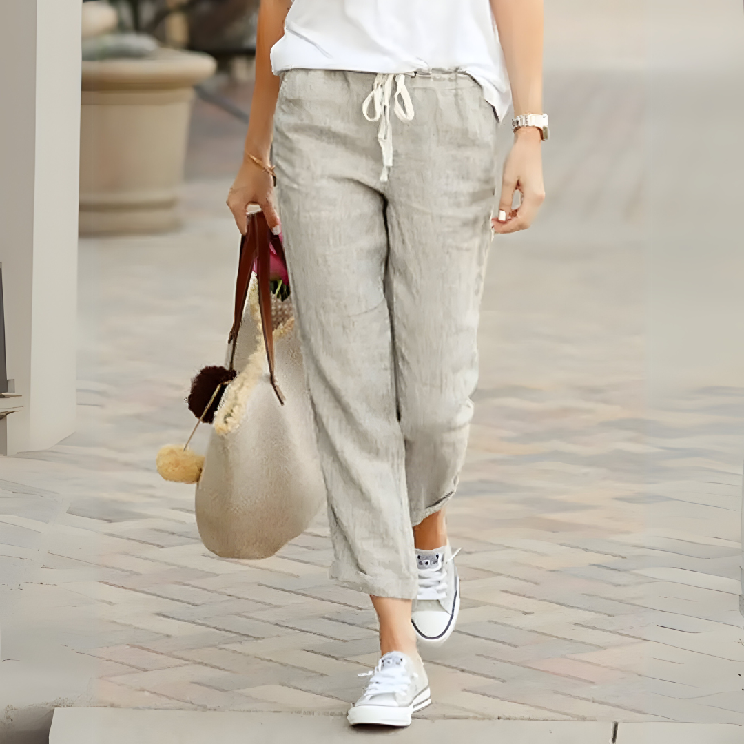 Izumi | Pantalones Cortos De Pierna Ancha Con Cordón