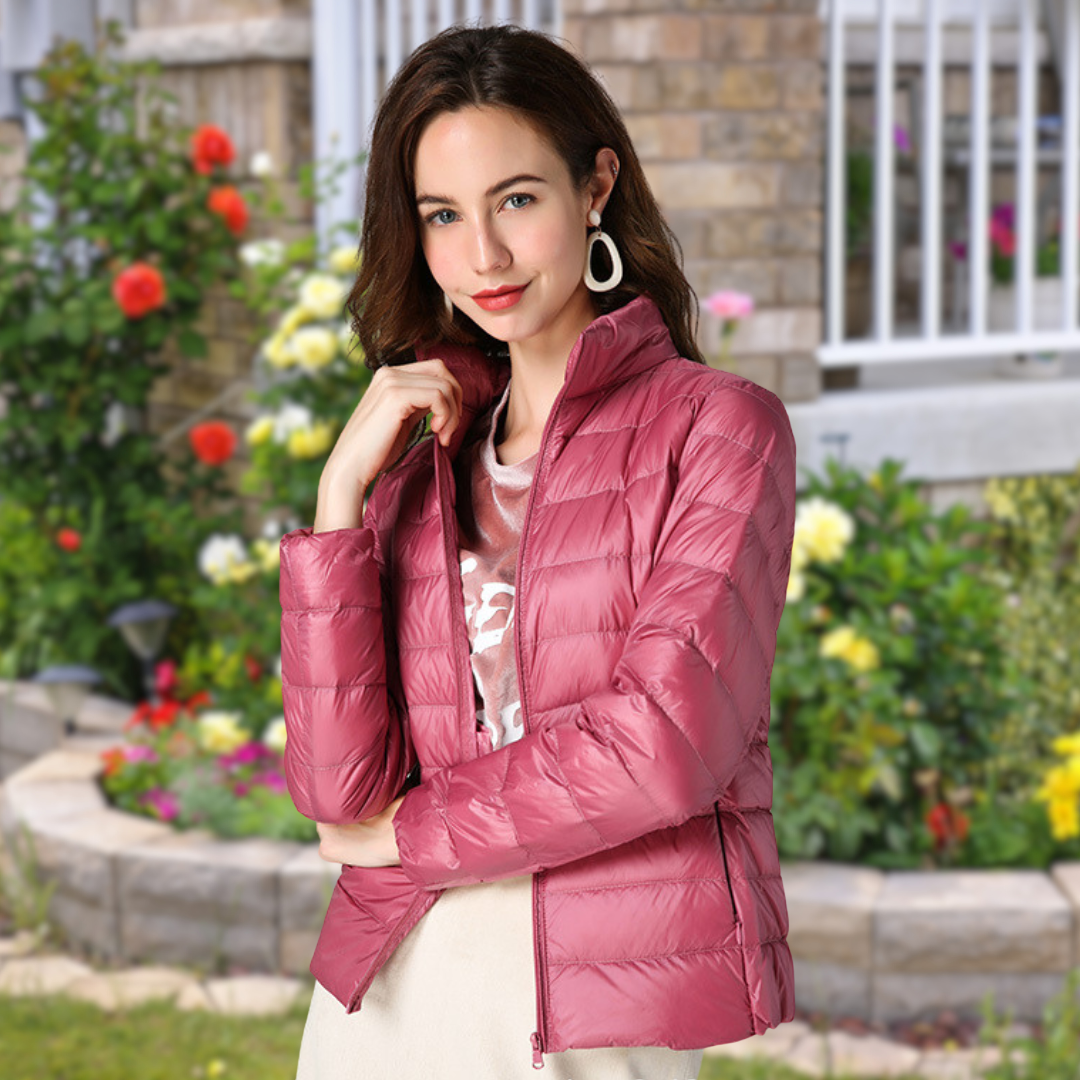 Isla | Chaqueta Acolchada Con Cremallera Y Cuello Alto