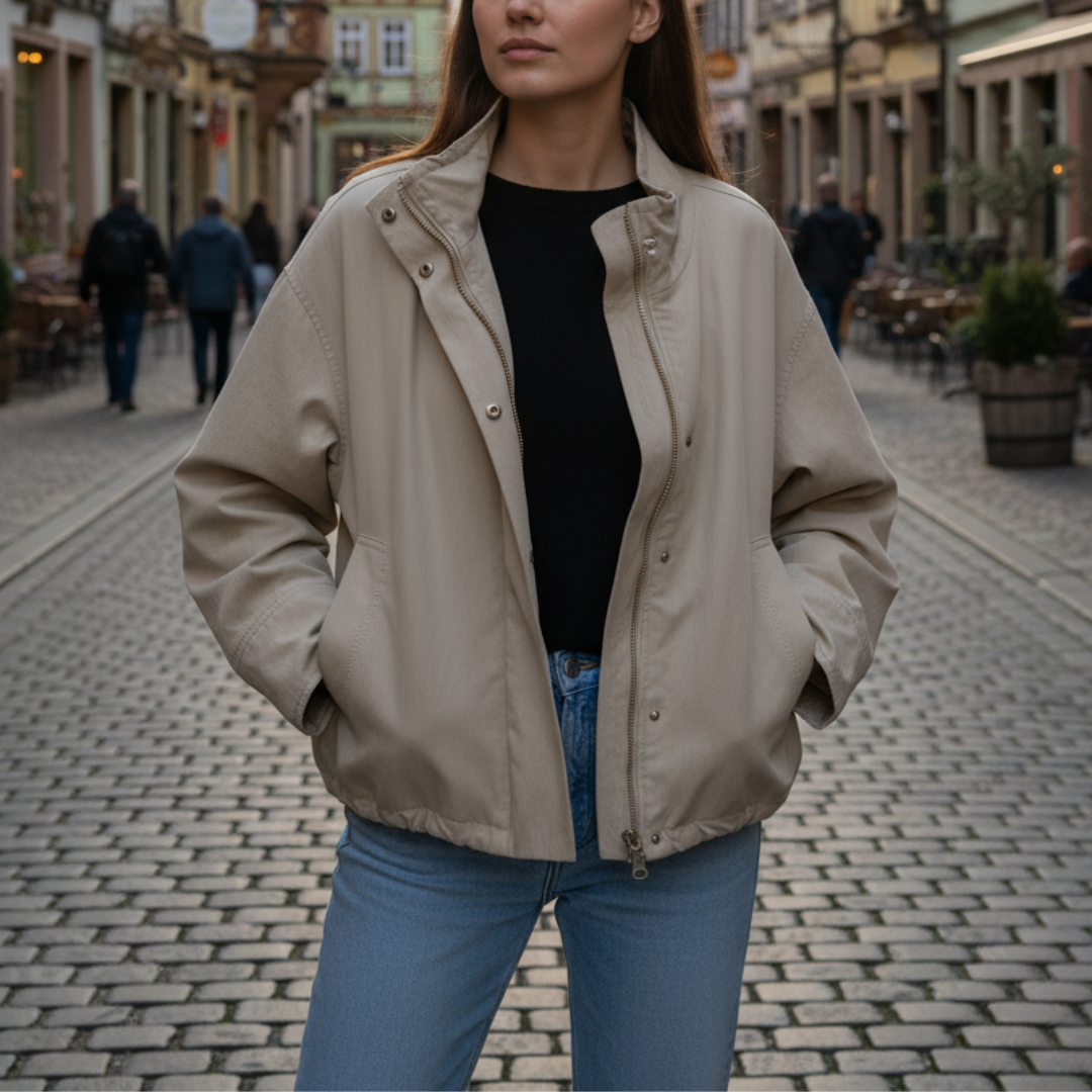 Rosaonova | Chaqueta Utility con Mangas Abullonadas