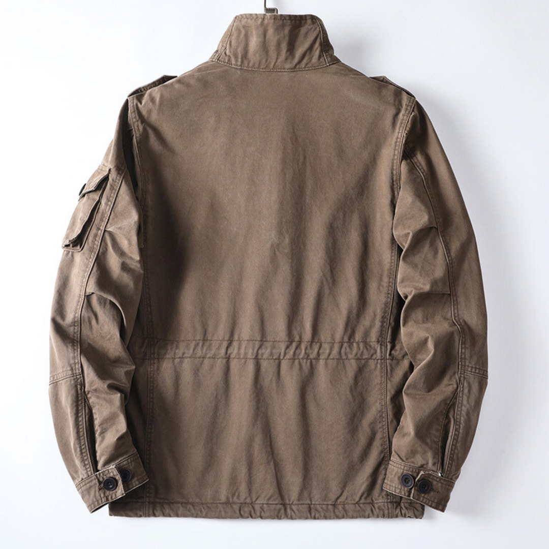 Sergei - Chaqueta Cargo Utilitaria Con Cuello Alto y Manga Larga