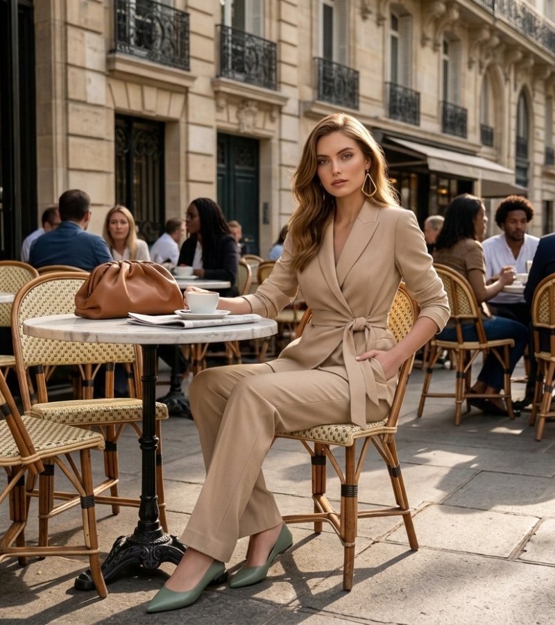 Asya | Conjunto de Blazer Cruzado y Pantalón