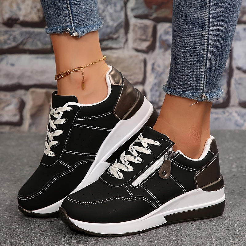 Rejean - Zapatillas Con Plataforma y Cordones