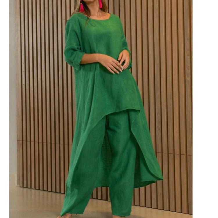 Liselotte | Conjunto De Dos Piezas Túnica Asimétrica Y Pantalón