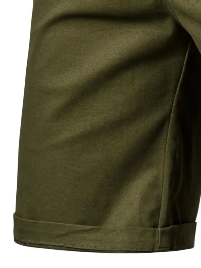Baird - Pantalones Cortos Informales de Algodón Con Cintura Elástica