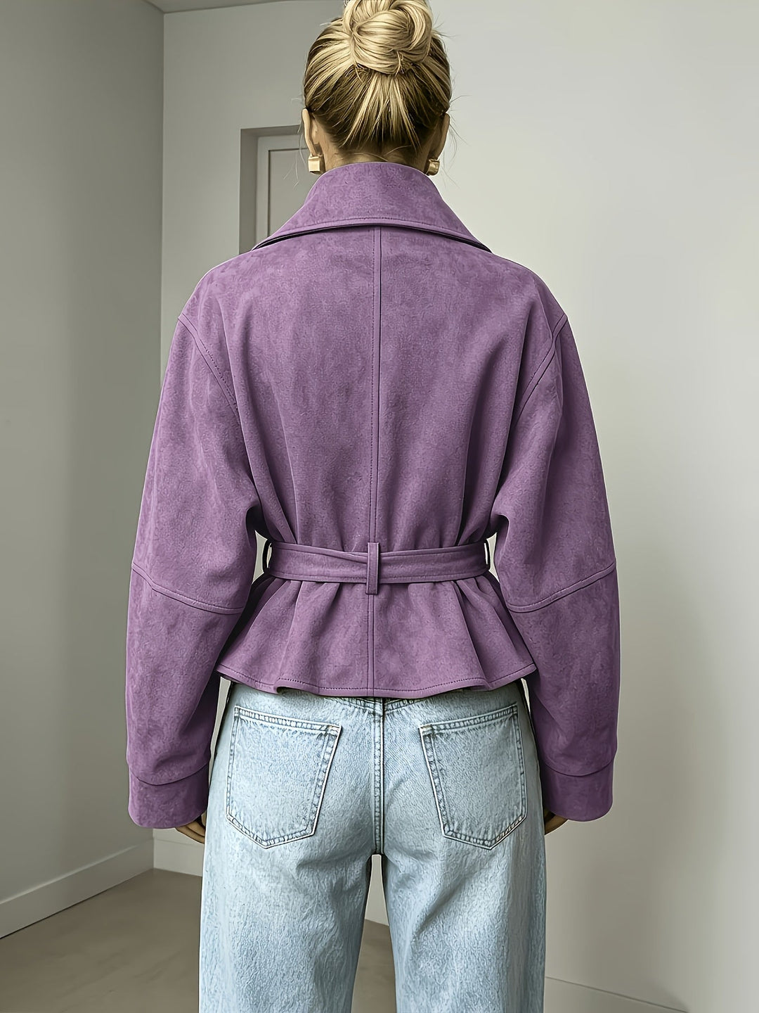 Drouin | Chaqueta con Cinturón y Mangas Amplias