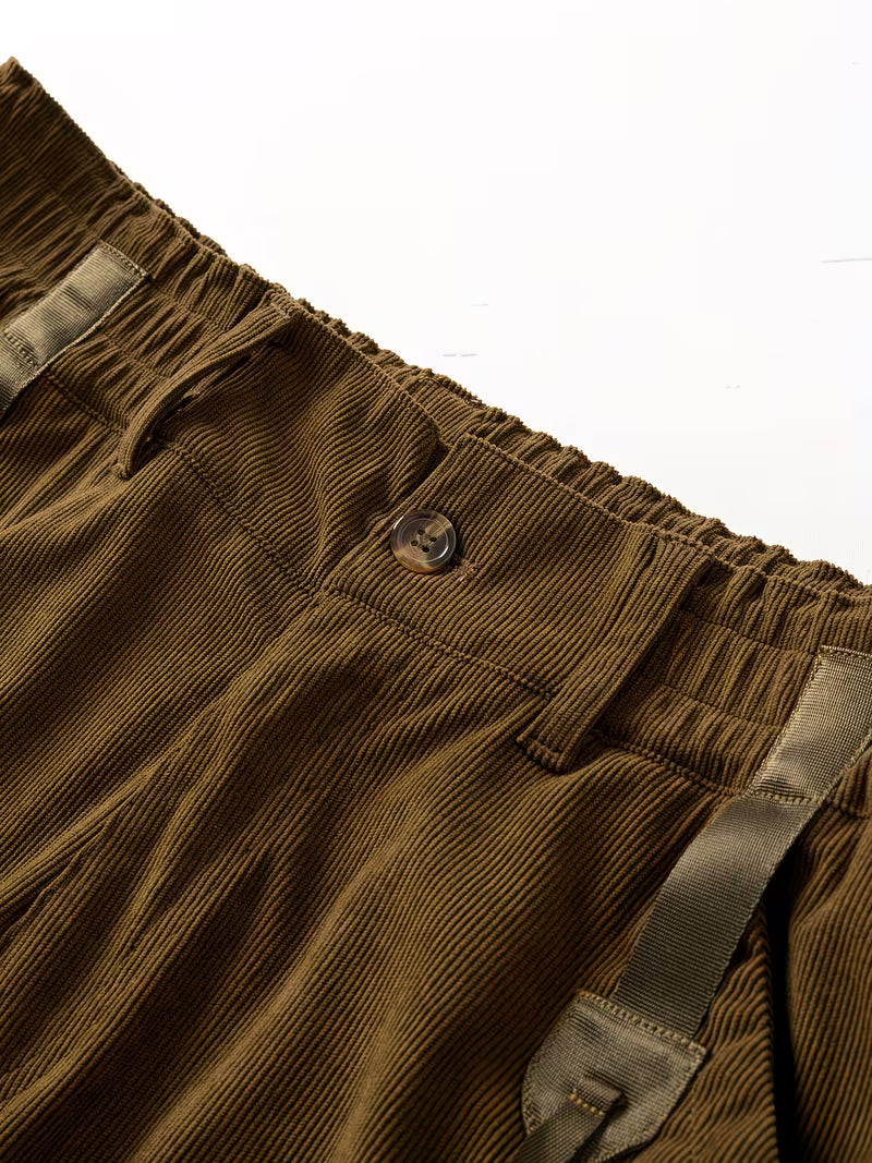 Jorit - Pantalones Cortos Carga De Pana Con Tejido