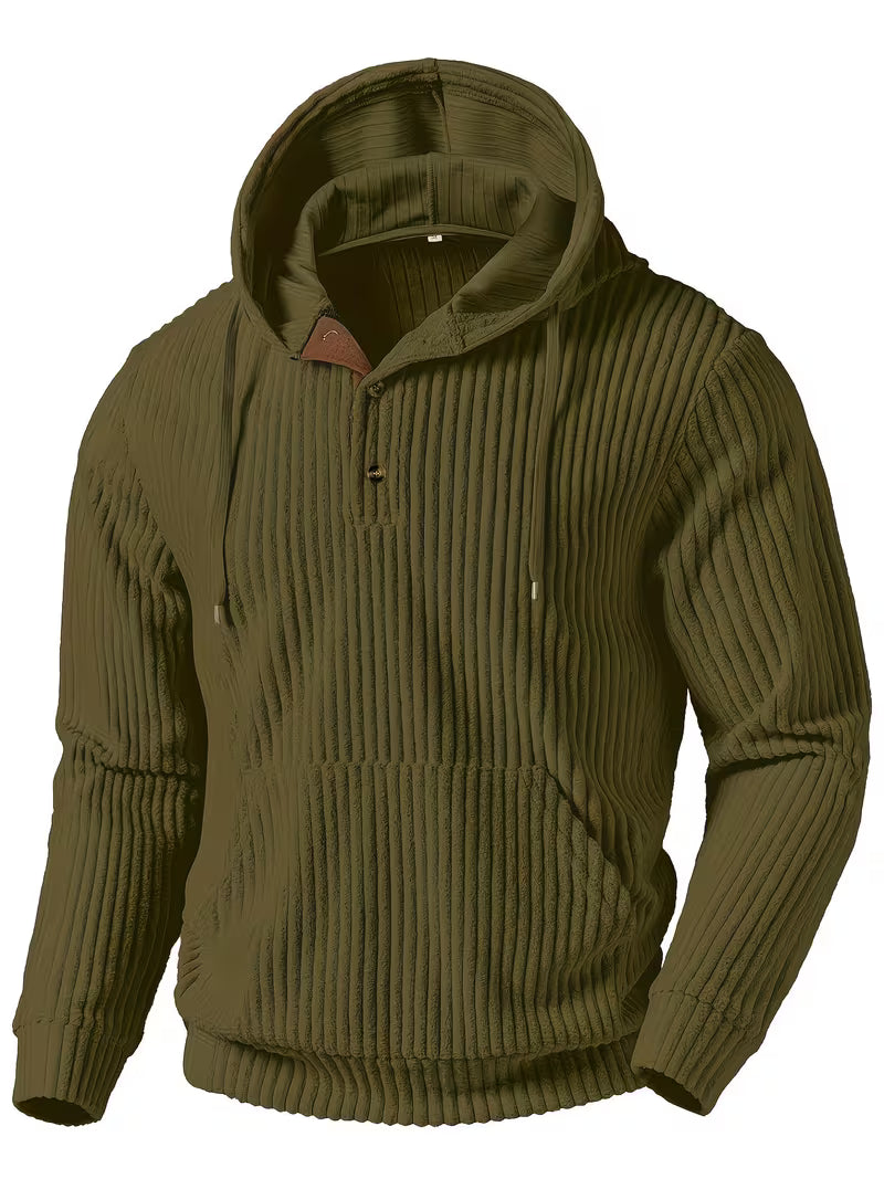Colman | Sudadera con Capucha de Manga Larga Acanalada
