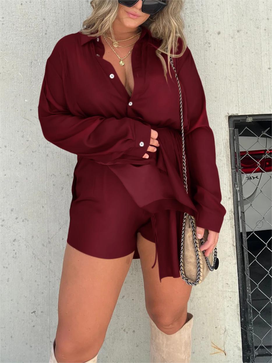 Giulia | Conjunto De Camisa Holgada y Pantalón Corto