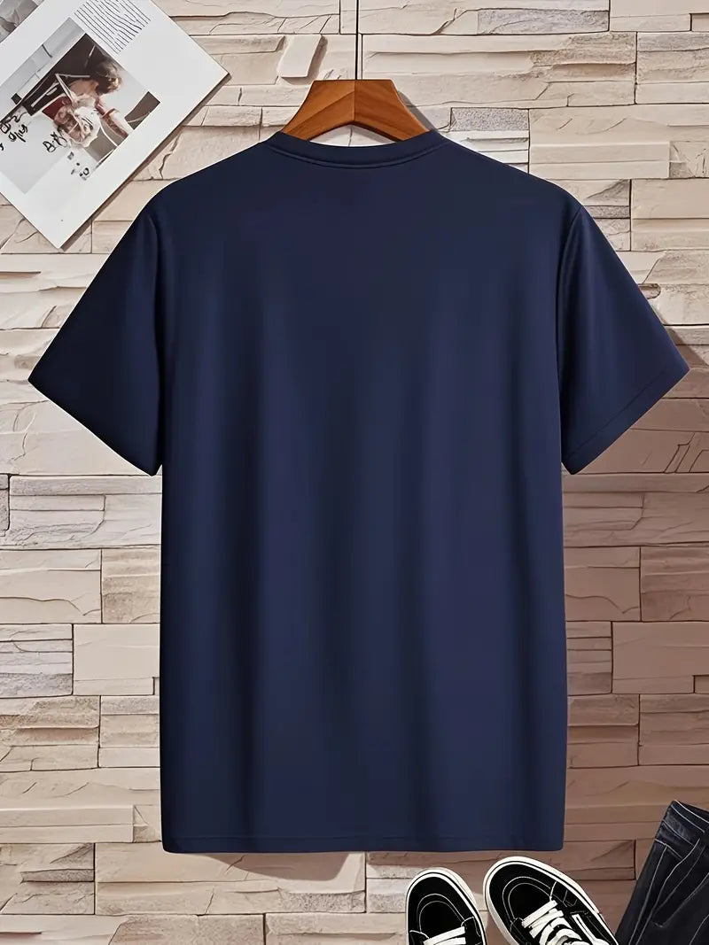 Fraga - Camiseta de manga corta con cuello en V y corte entallado